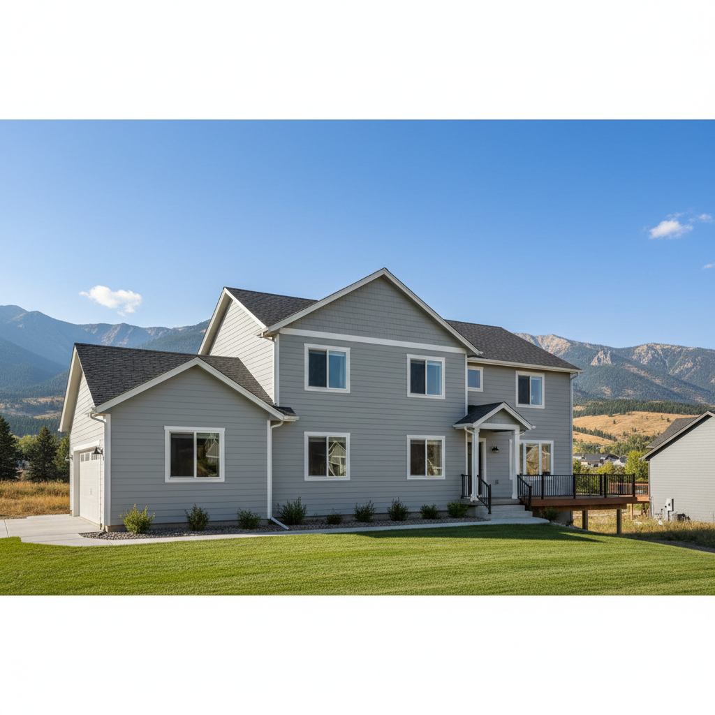 Completed cement siding work at a residential property in Orem, UT