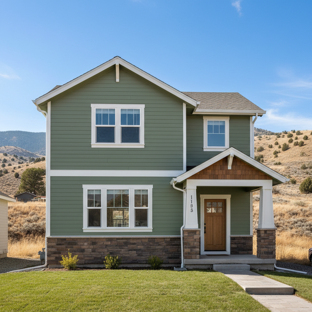 Completed james hardie siding work at a residential property in Millcreek, UT