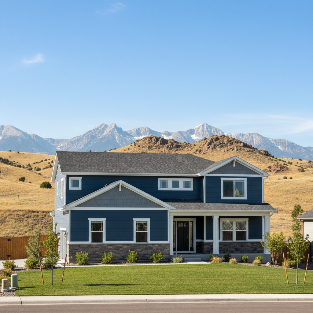 Completed siding installation work at a residential property in Lehi, UT
