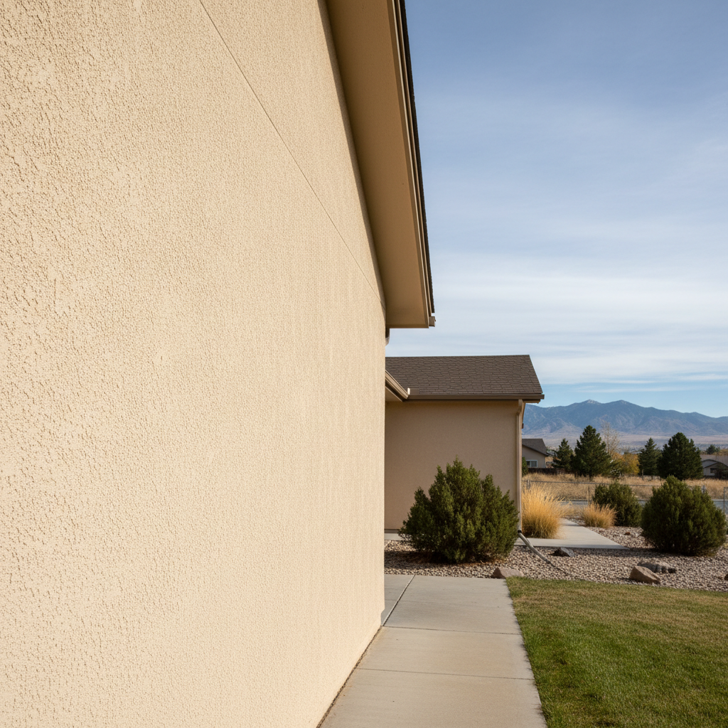 Completed residential stucco work at a residential property in West Valley City, UT
