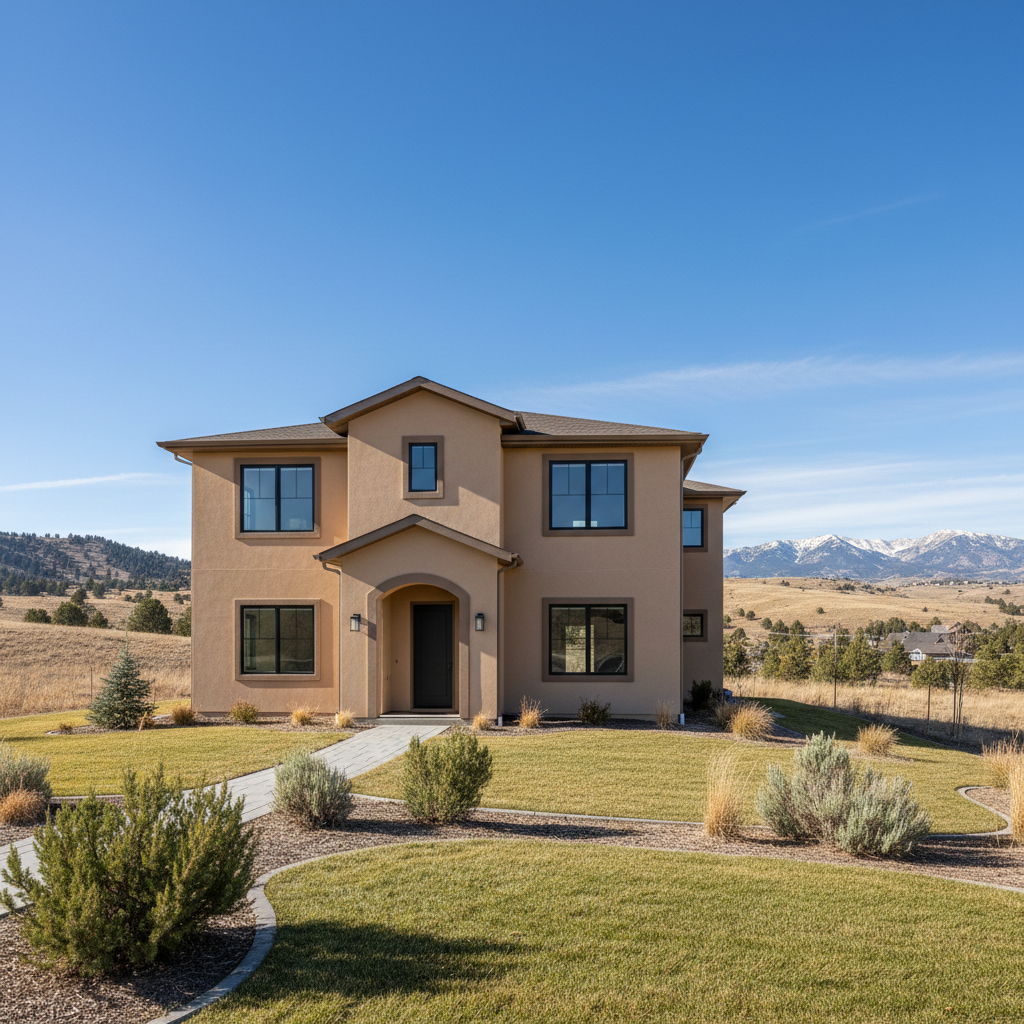 Completed commercial stucco work at a residential property in Provo, UT