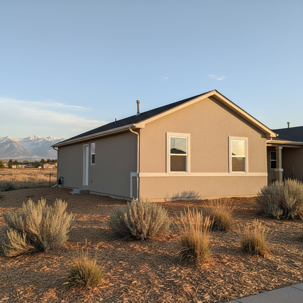 Completed eifs installation work at a residential property in Sandy, UT