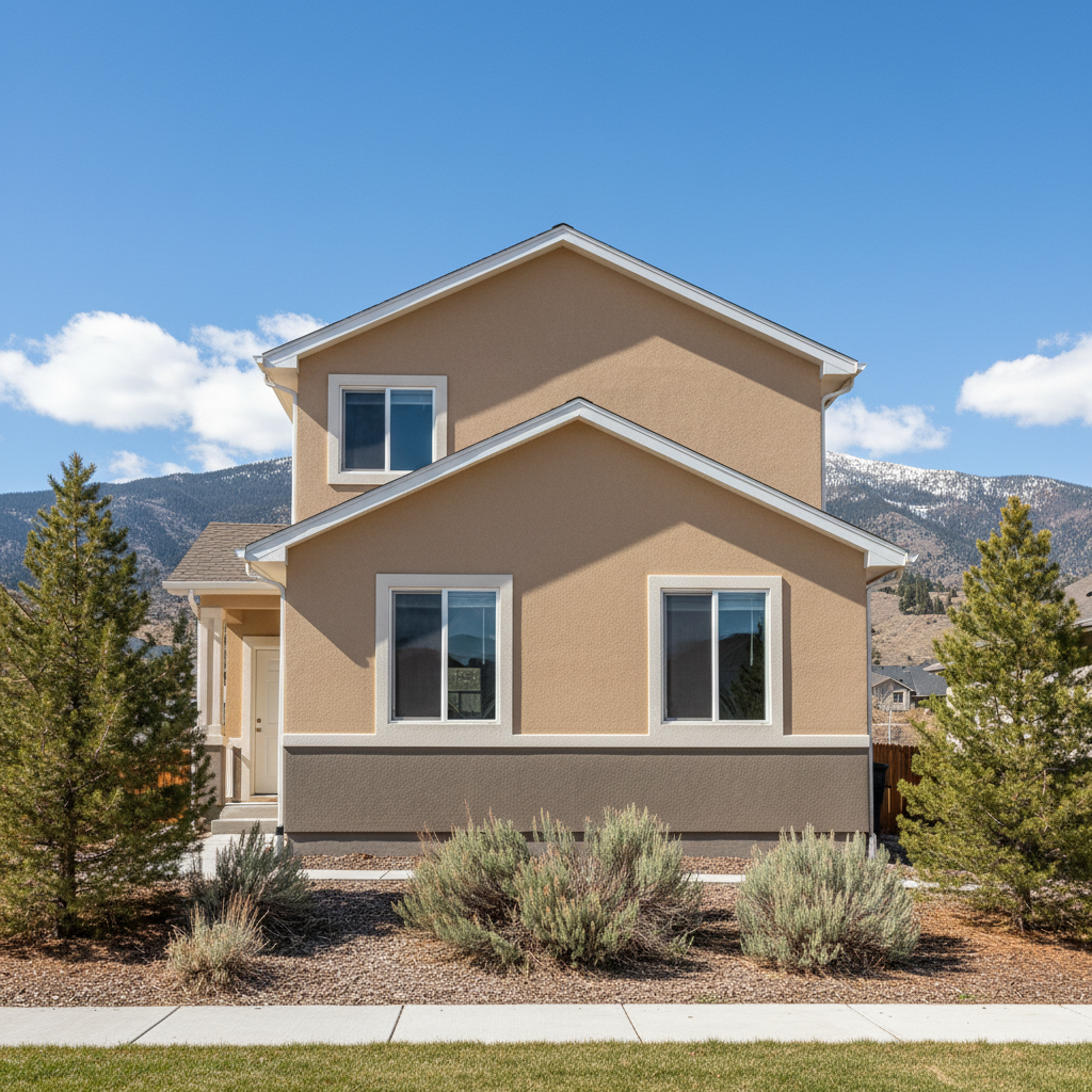 Completed eifs installation work at a residential property in Millcreek, UT