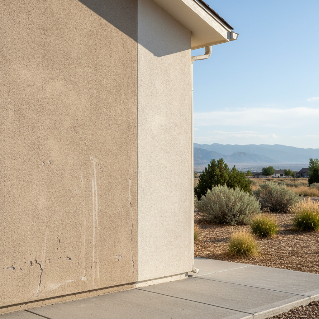Completed stucco replacement work at a residential property in Taylorsville, UT