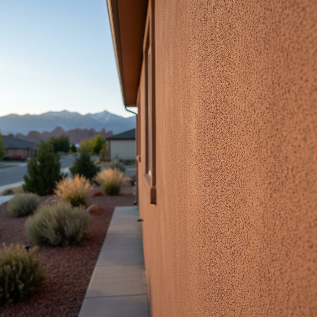 Completed stucco redashing work at a residential property in South Jordan, UT