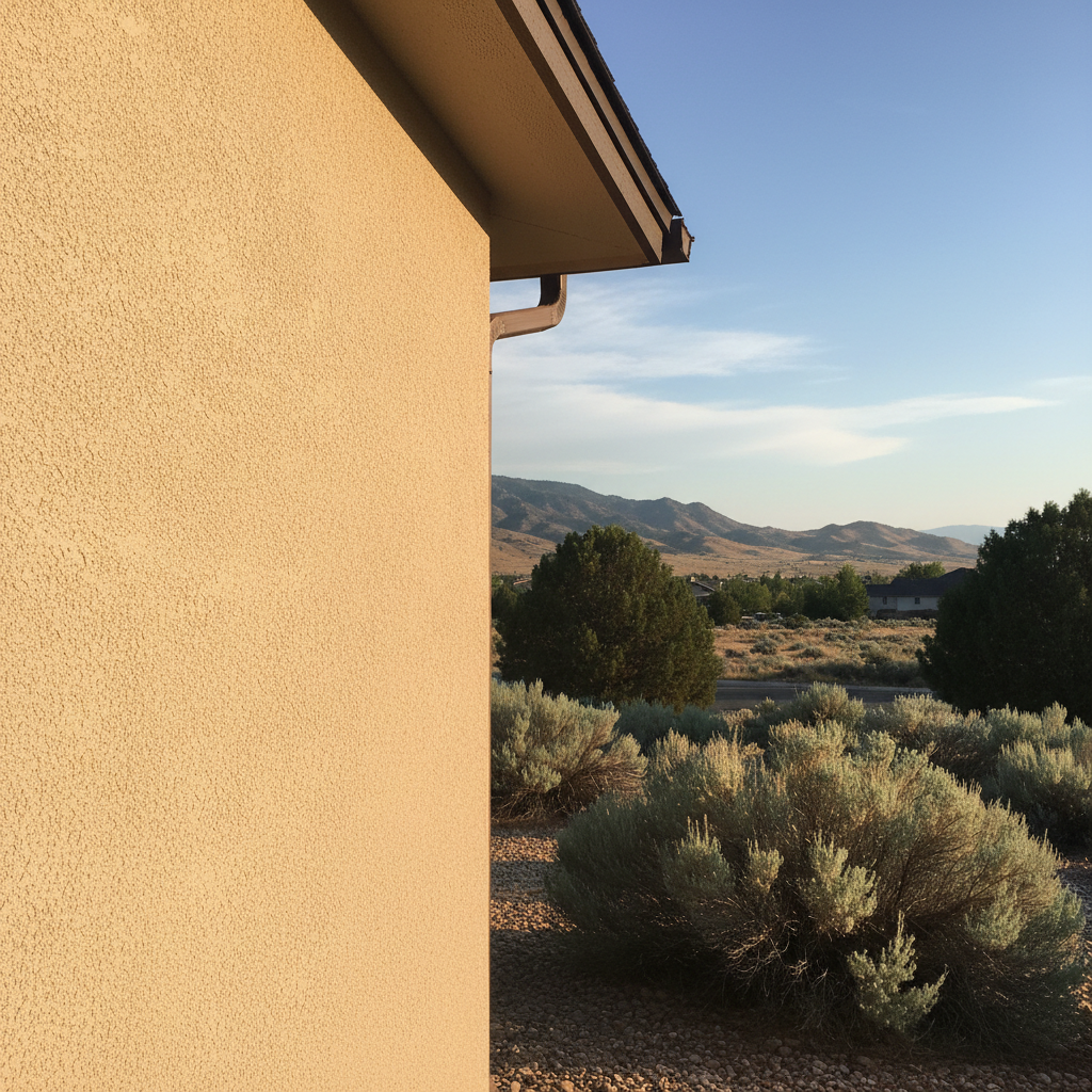 Completed residential stucco work at a residential property in Taylorsville, UT