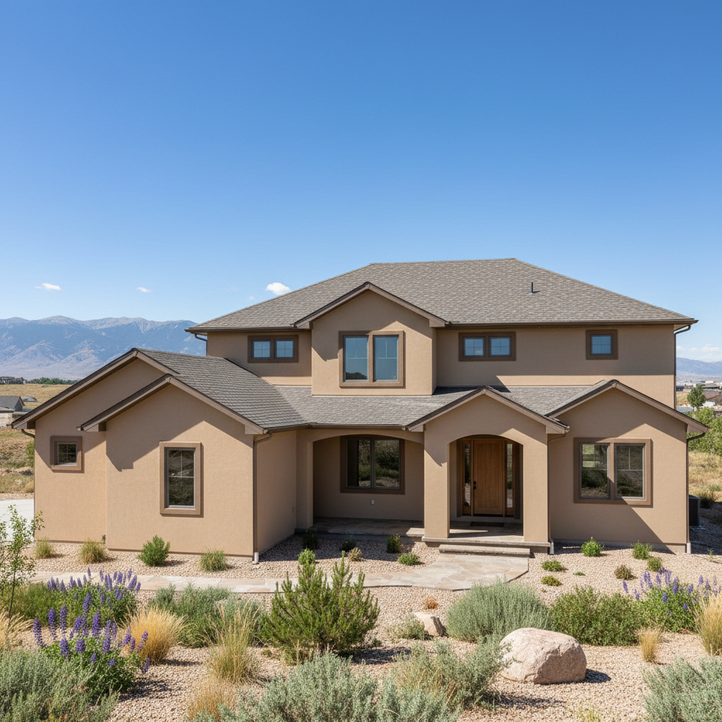 Completed commercial stucco work at a residential property in Saratoga Springs, UT