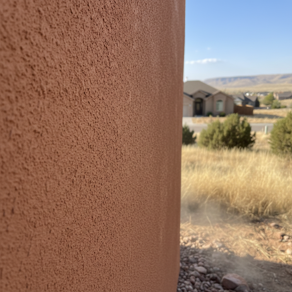 Completed stucco redashing work at a residential property in Draper, UT