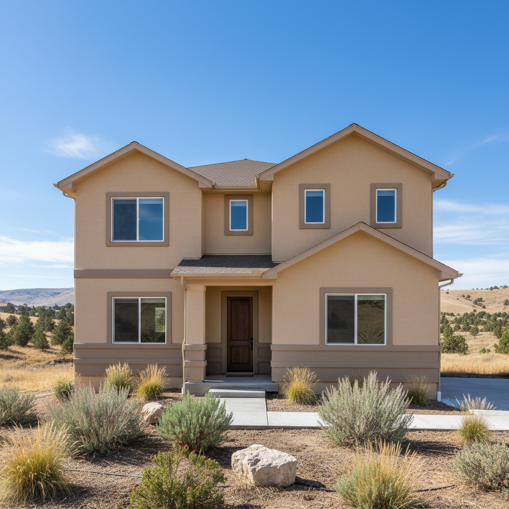 Completed eifs installation work at a residential property in Draper, UT