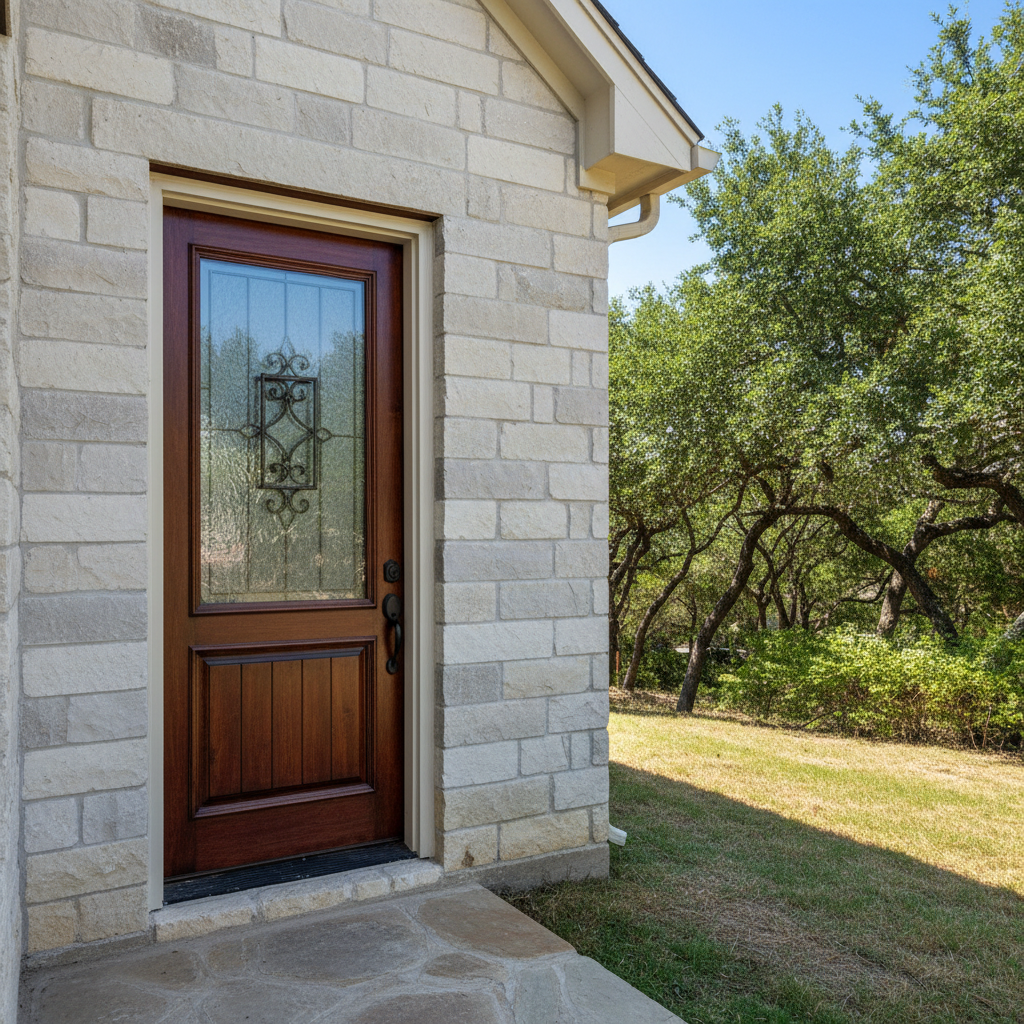 Completed door installation work at a residential property in Lakeway, TX