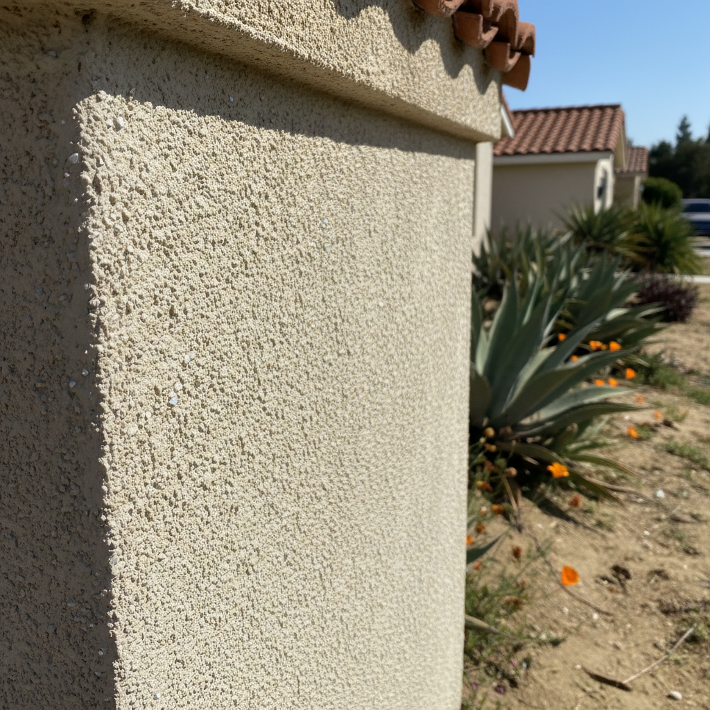 Completed stucco redashing work at a residential property in San Dimas, CA
