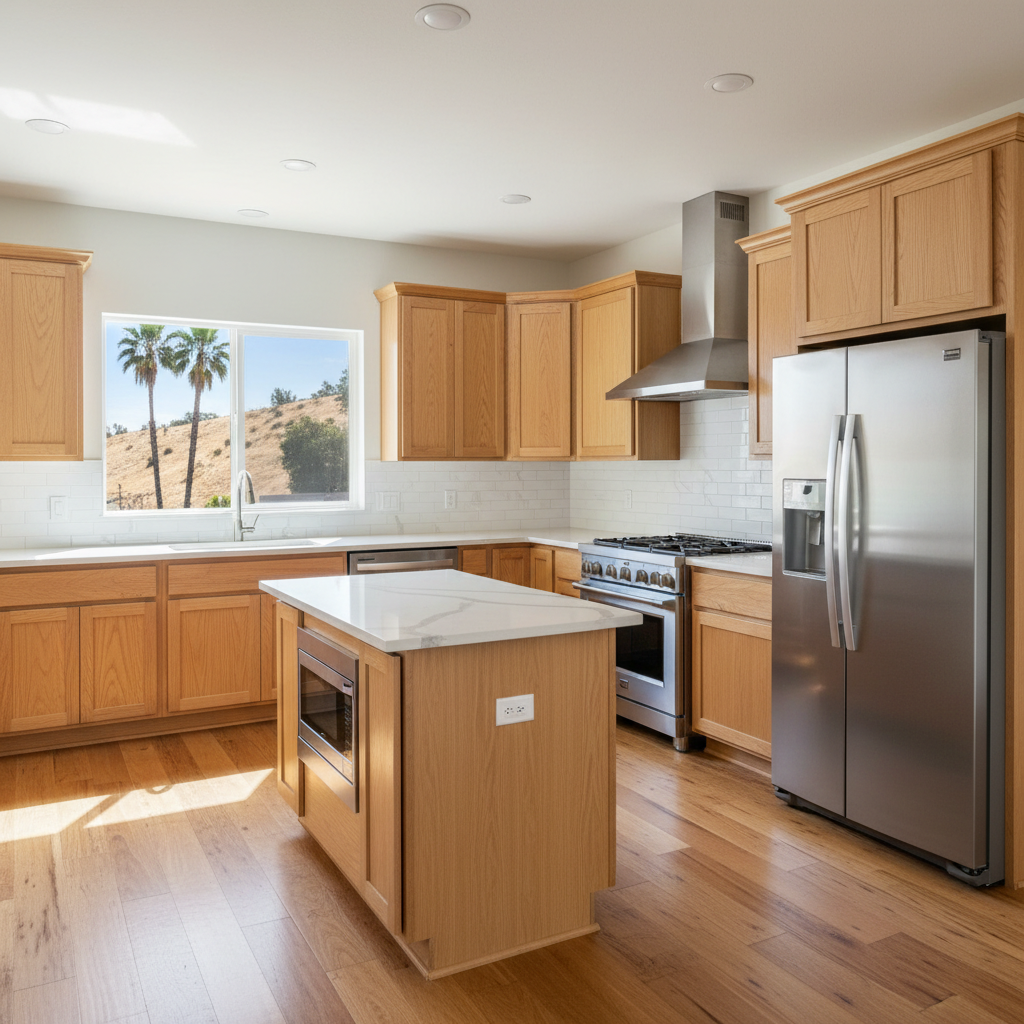 Completed appliance installation work at a residential property in Inglewood, CA