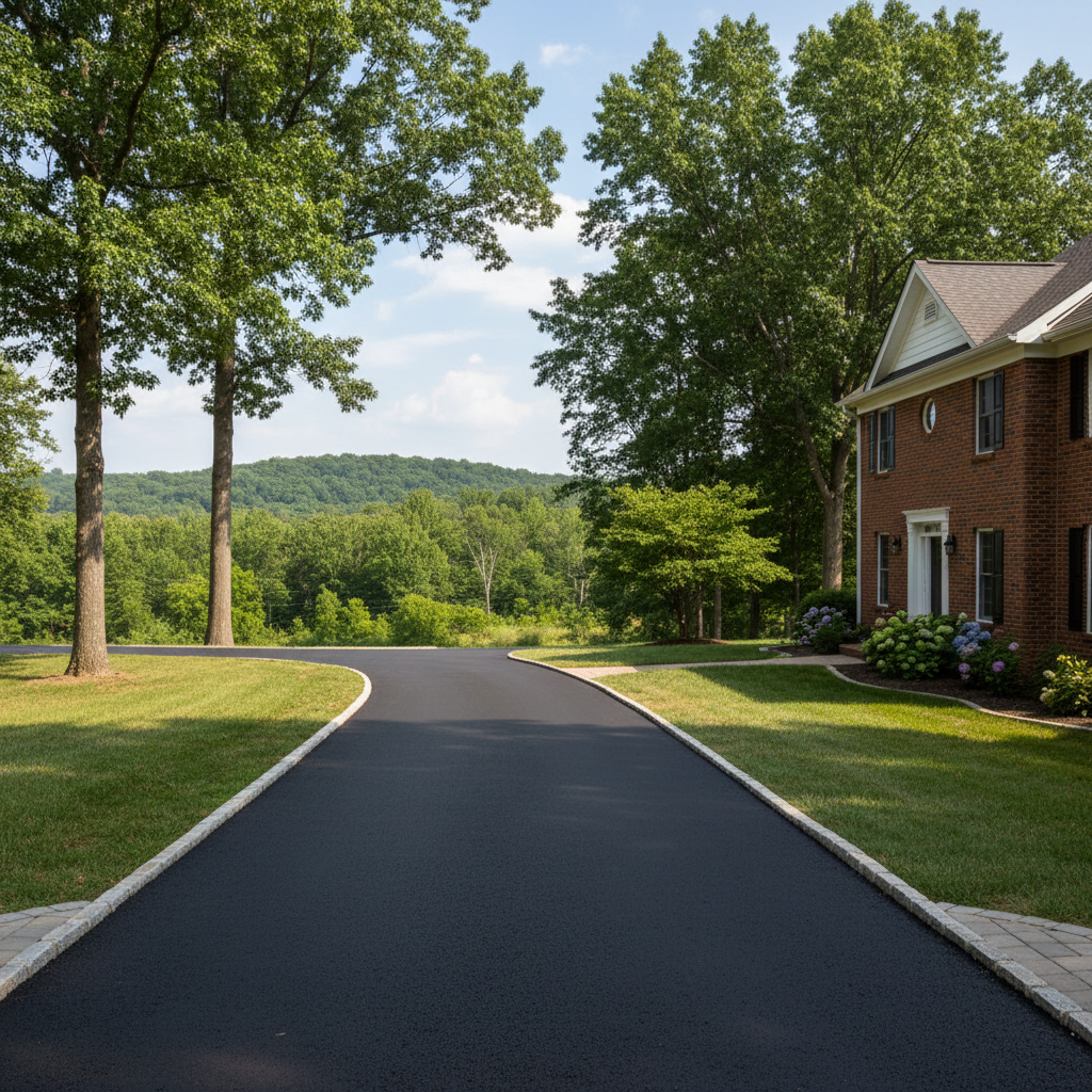 Completed residential asphalt work at a residential property in Louisville, KY