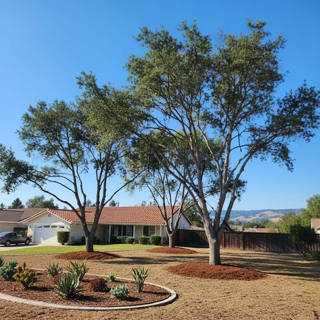 Completed tree health & care work at a residential property in Fremont, CA