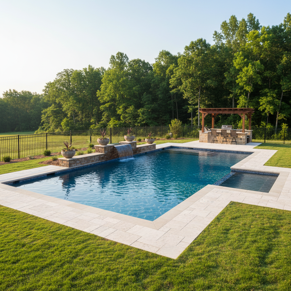 Completed pool design consultation work at a residential property in Hendersonville, TN