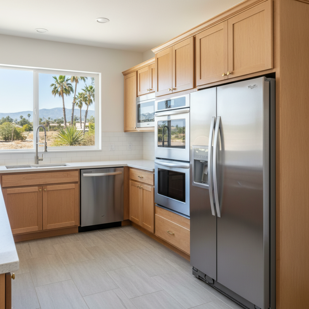 Completed appliance installation work at a residential property in Chula Vista, CA