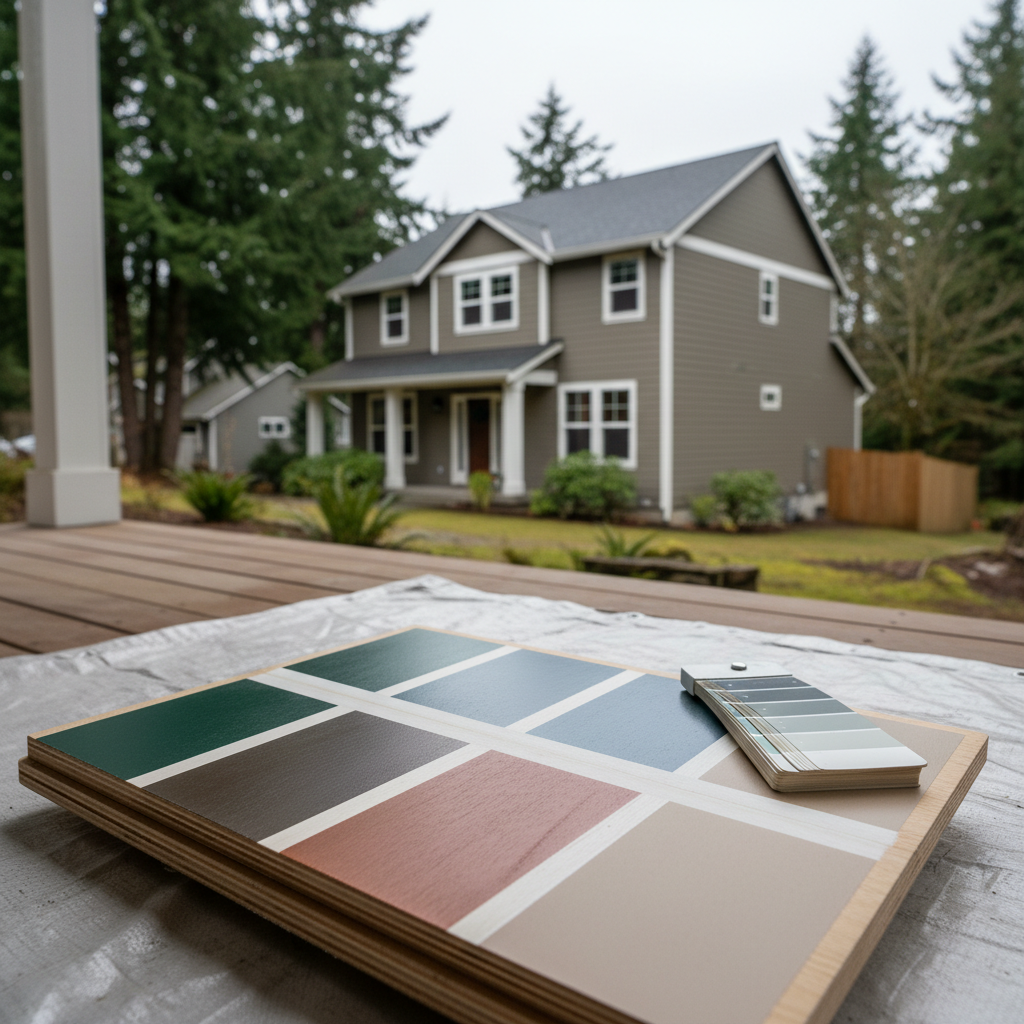 Completed color consultation work at a residential property in Burien, WA