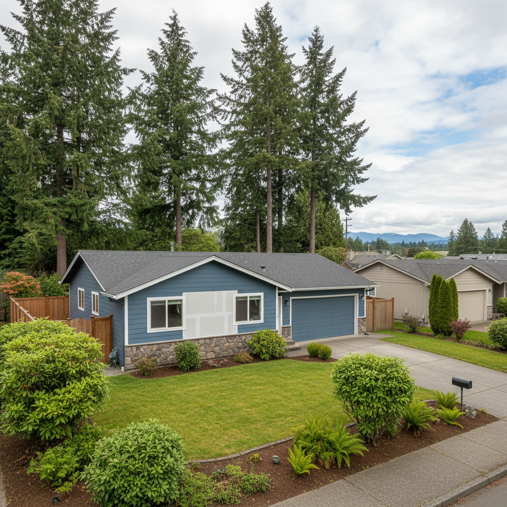 Completed drywall repair and painting work at a residential property in Burien, WA
