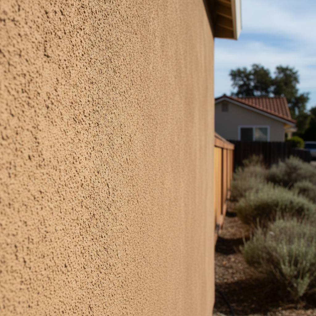 Completed stucco redashing work at a residential property in San Bruno, CA