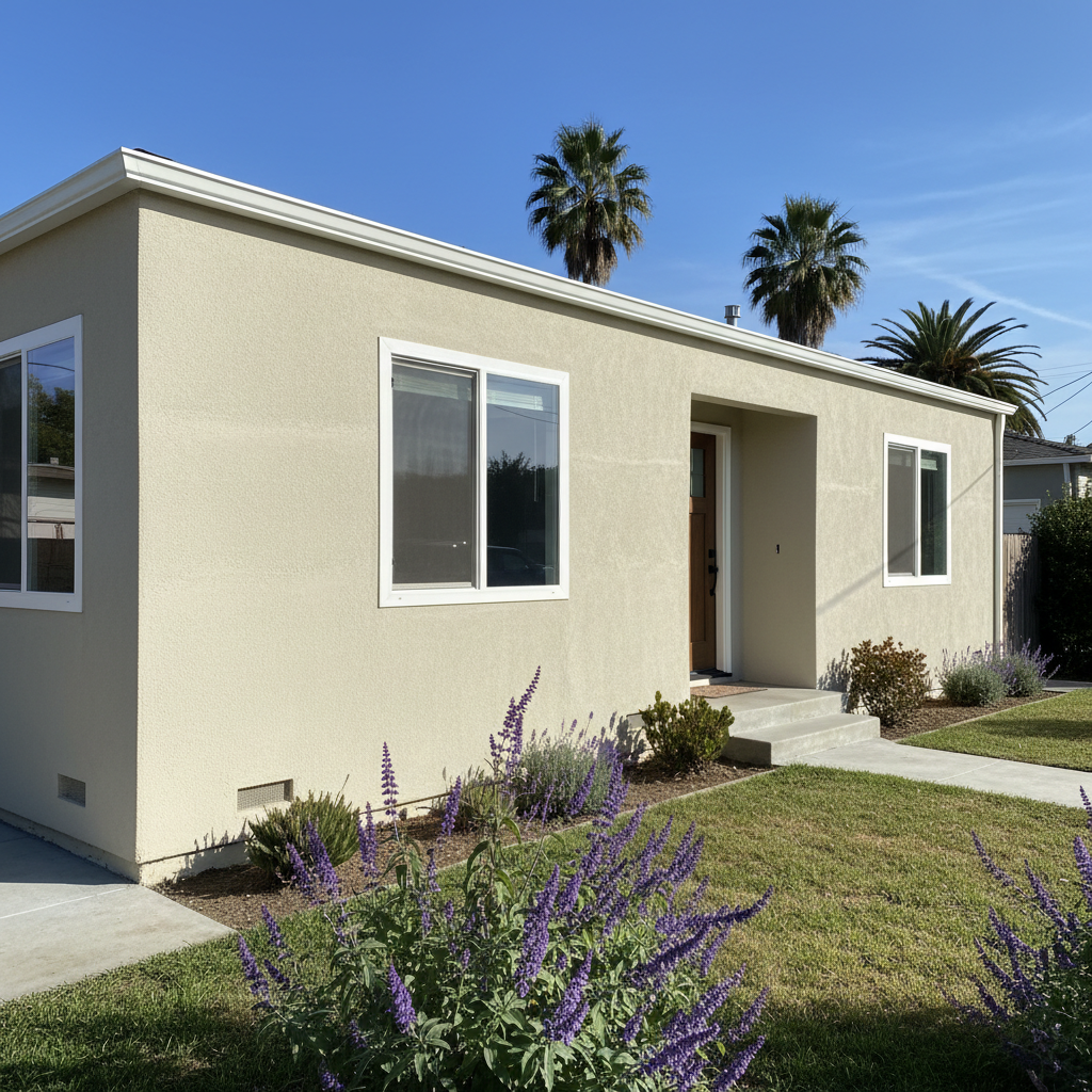 Completed eifs installation work at a residential property in San Bruno, CA