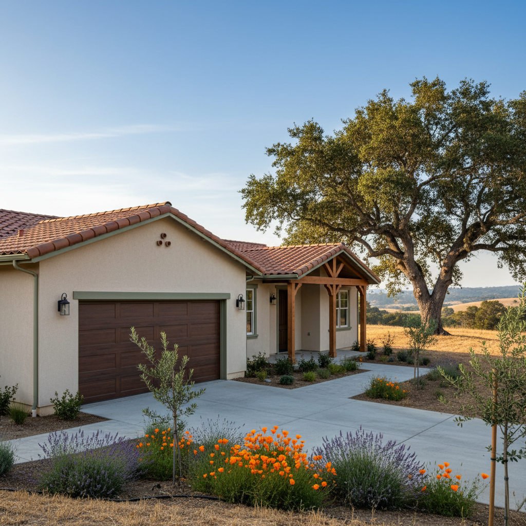Completed stucco removal work at a residential property in Saratoga, CA