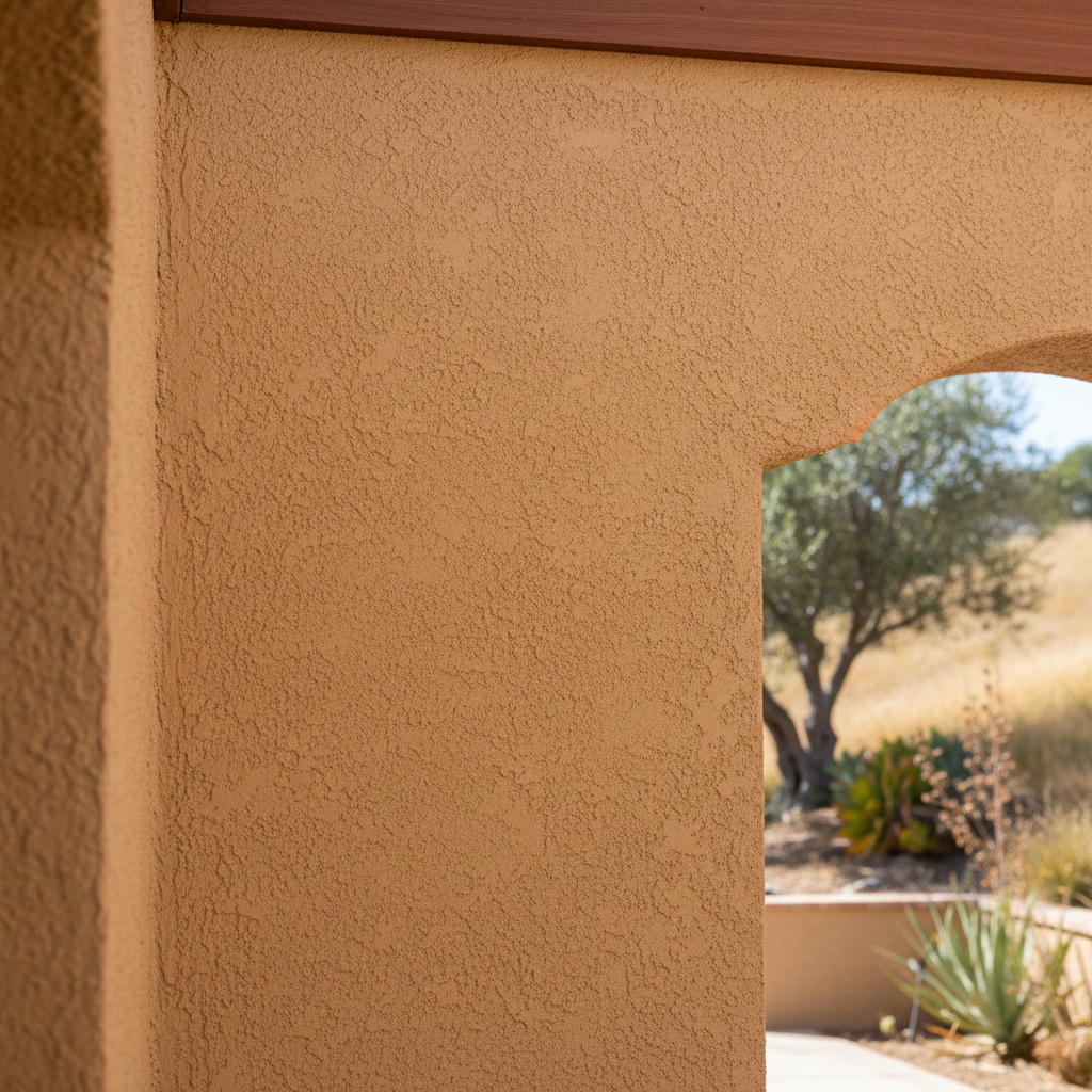 Completed stucco redashing work at a residential property in Saratoga, CA