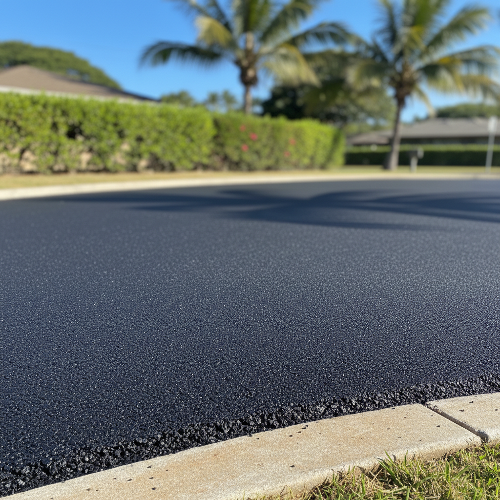 Completed commercial asphalt work at a residential property in Honolulu, HI