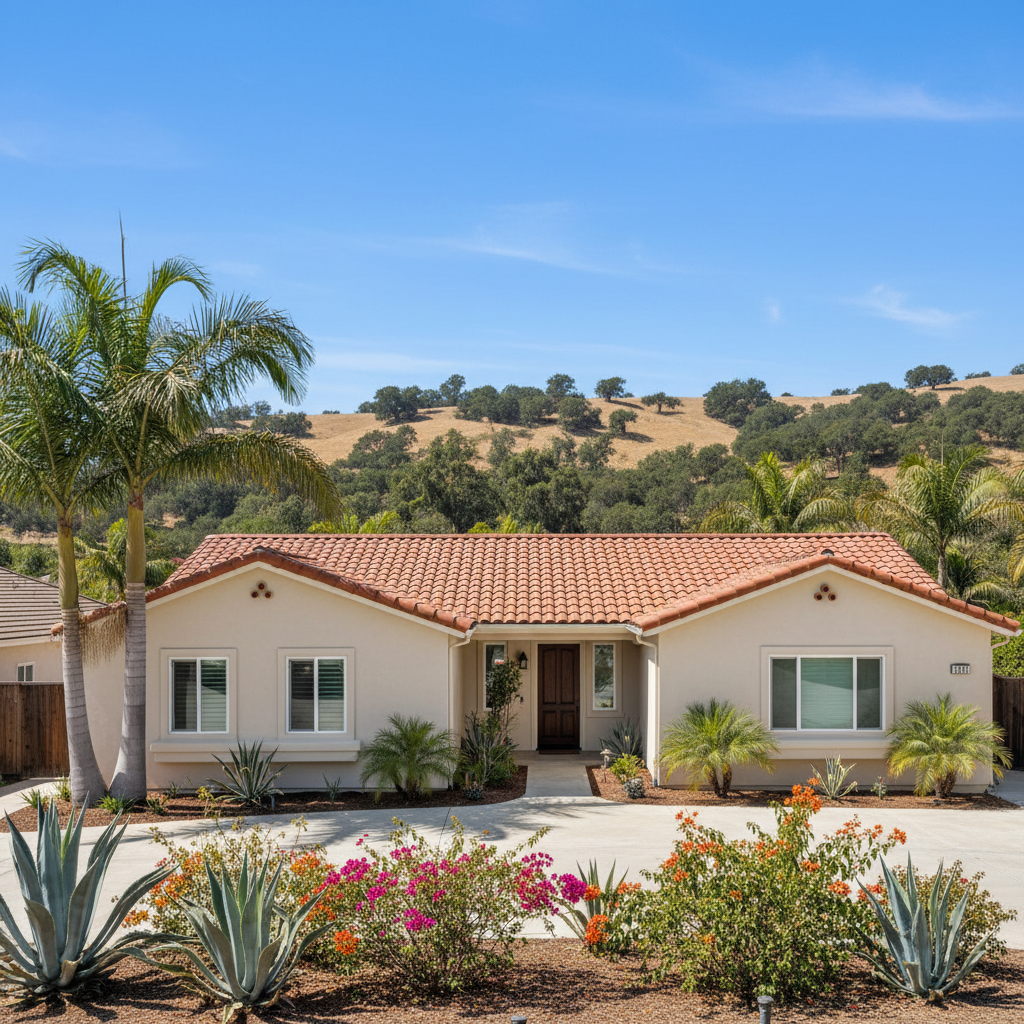Completed stucco removal work at a residential property in Costa Mesa, CA