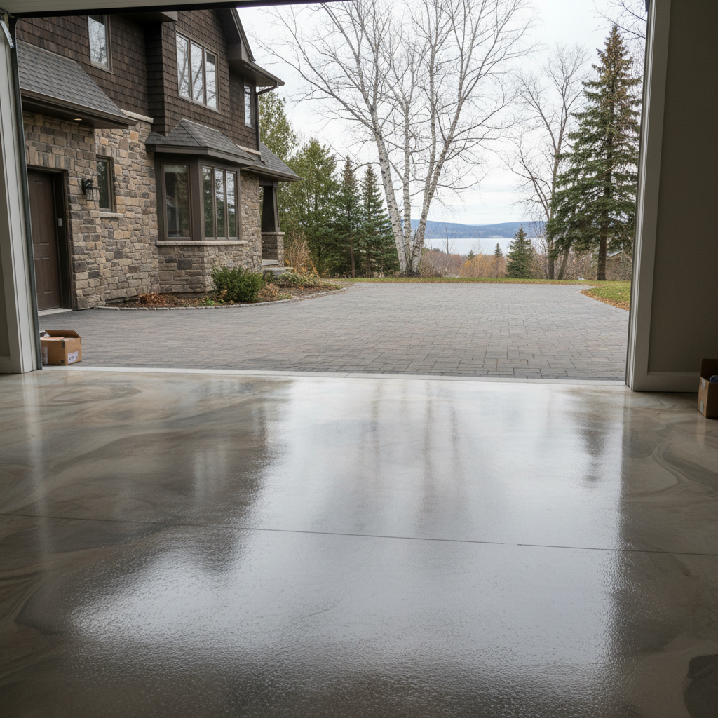 Completed commercial floor coatings work at a residential property in Duluth, MN