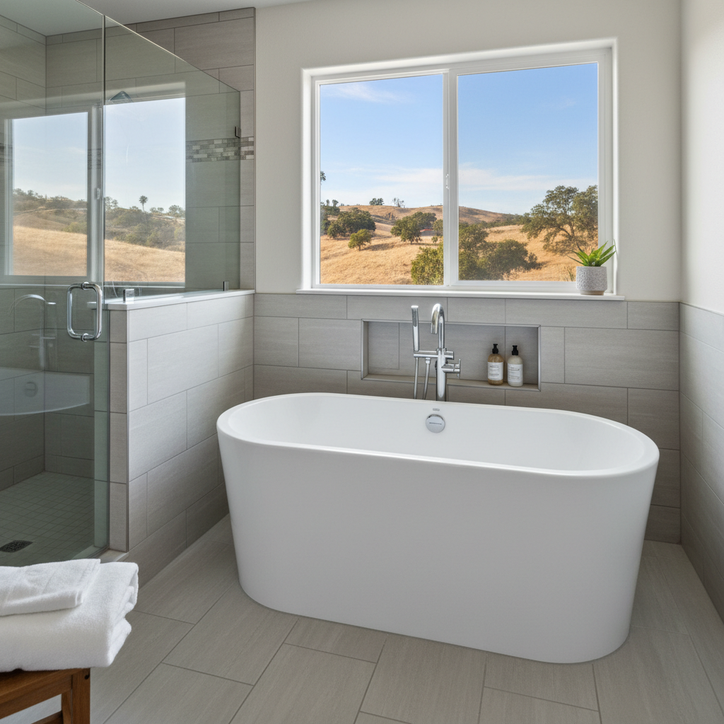 Completed bathtub replacement work at a residential property in Bell, CA