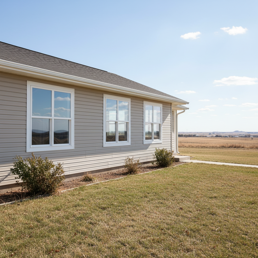 Completed window repair work at a residential property in Liberal, KS