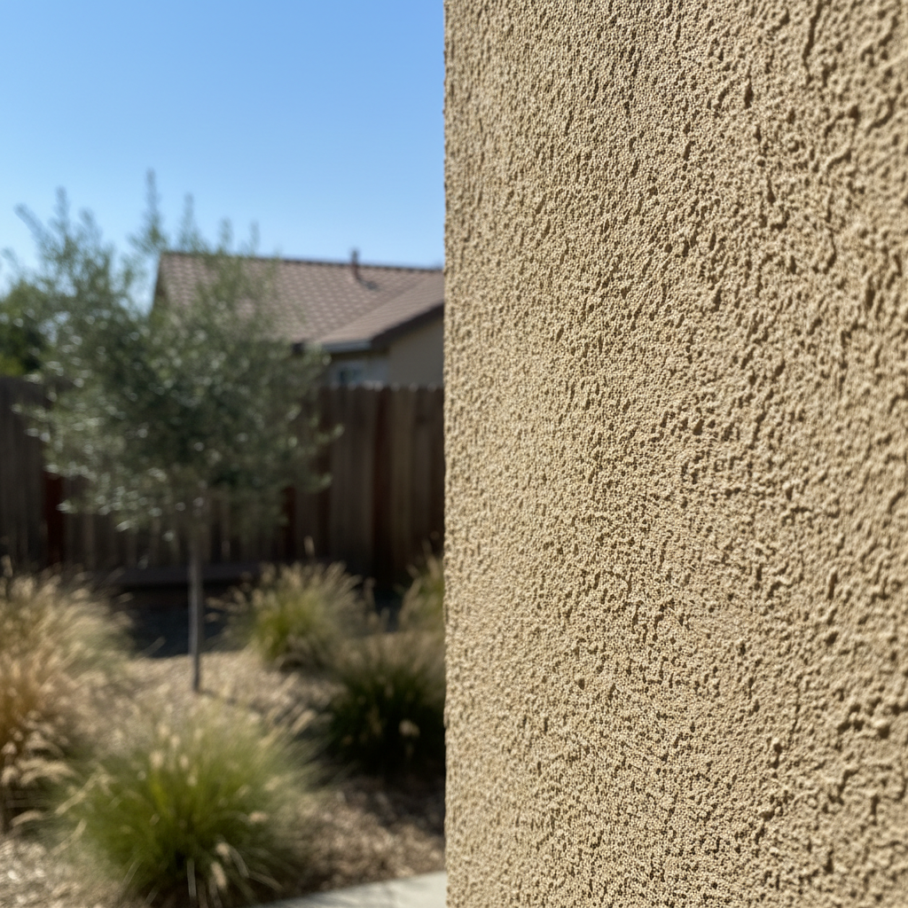 Completed commercial stucco work at a residential property in Elk Grove, CA