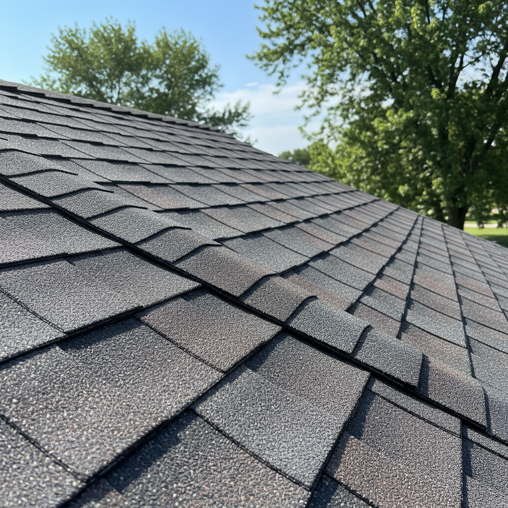 Completed roof inspection work at a residential property in Papillion, NE