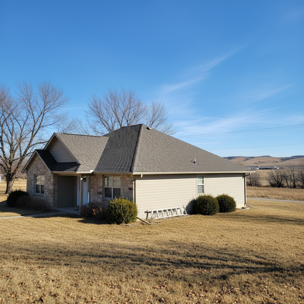 Completed roof inspection work at a residential property in North Platte, NE
