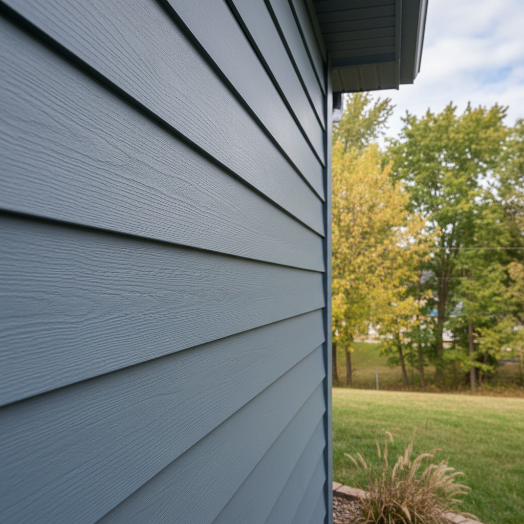 Completed james hardie siding work at a residential property in Bellevue, NE