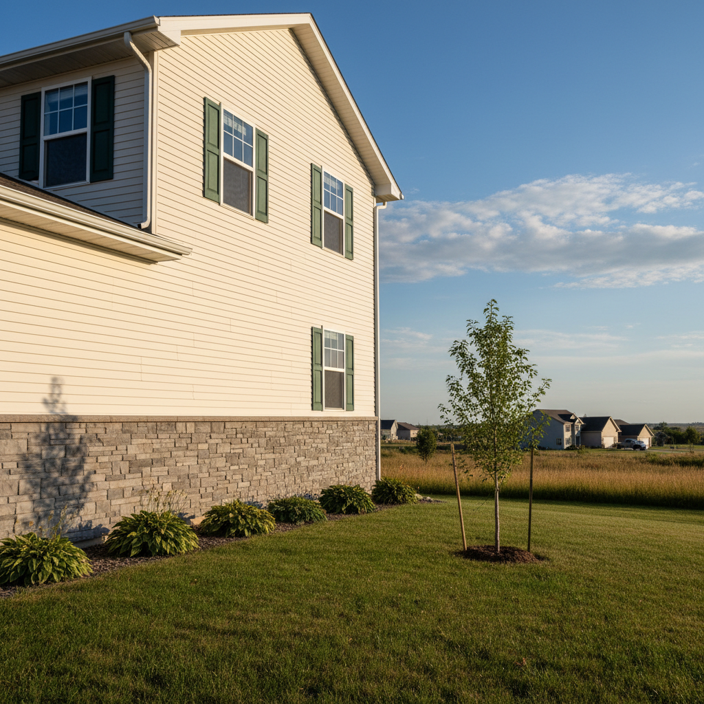 Completed siding installation work at a residential property in North Platte, NE