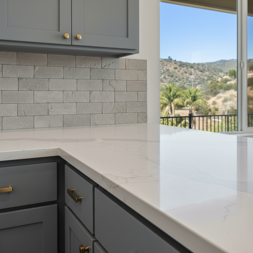 Completed kitchen remodel work at a residential property in West Covina, CA