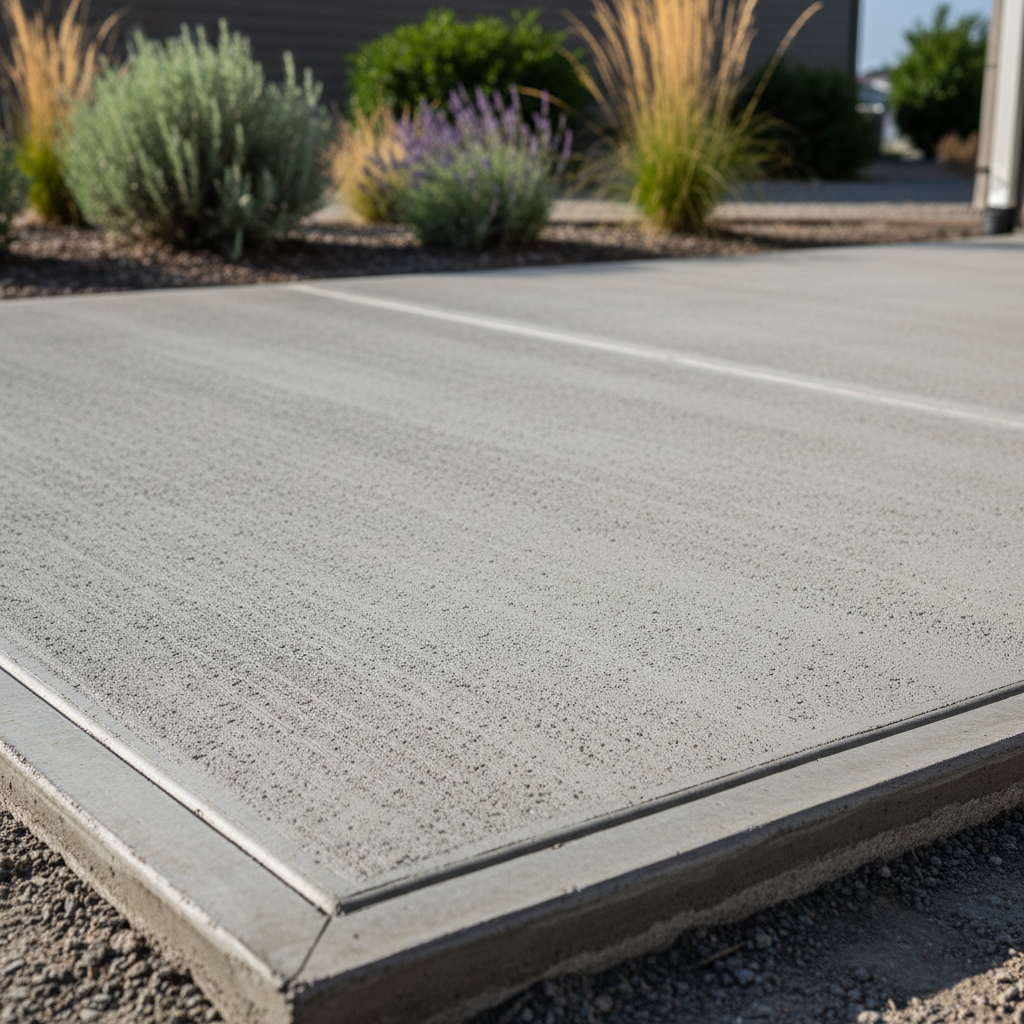Completed concrete flatwork work at a residential property in Kennewick, WA