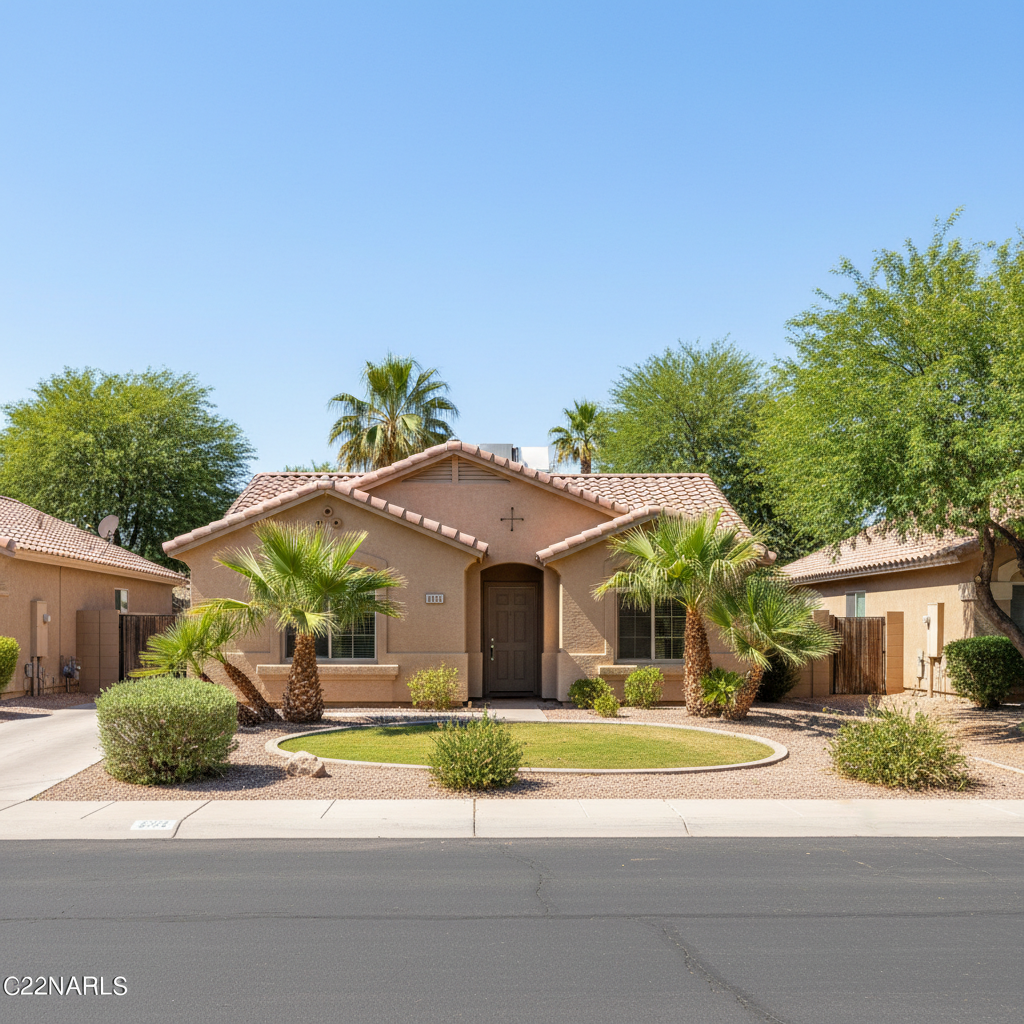 Completed water damage cleanup work at a residential property in Queen Creek, AZ