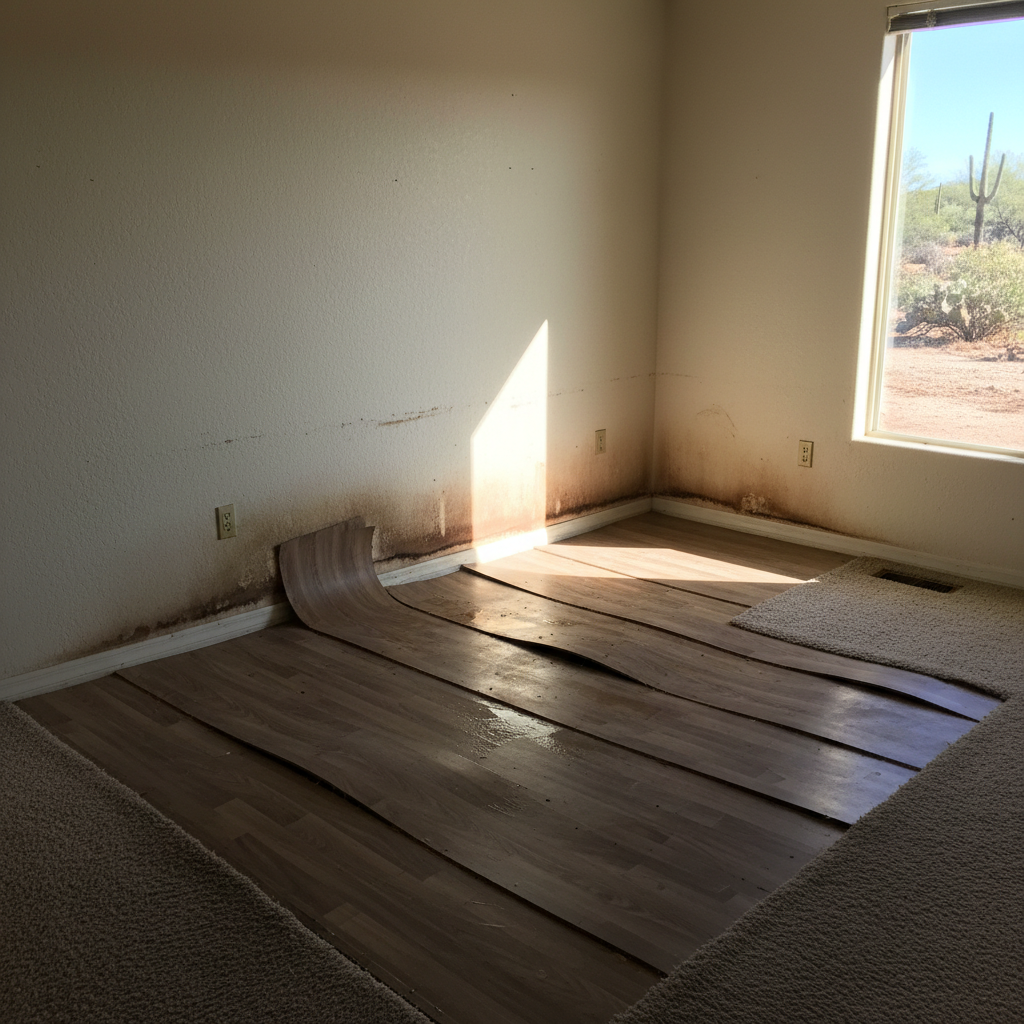 Water damage-related mold removal