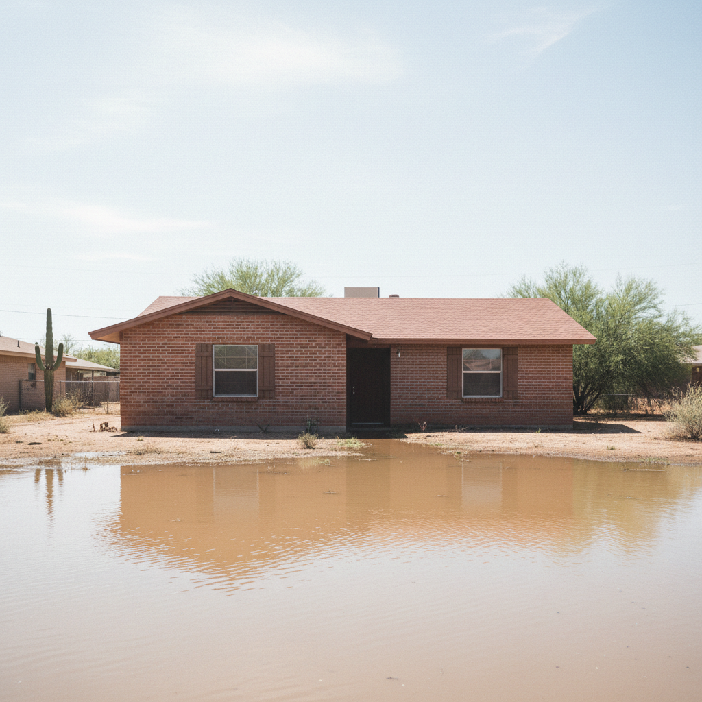 Flood cleanup in El Mirage