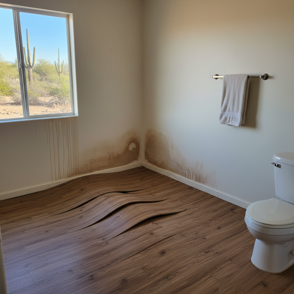 Hardwood Floor Water Damage Restoration in Chandler