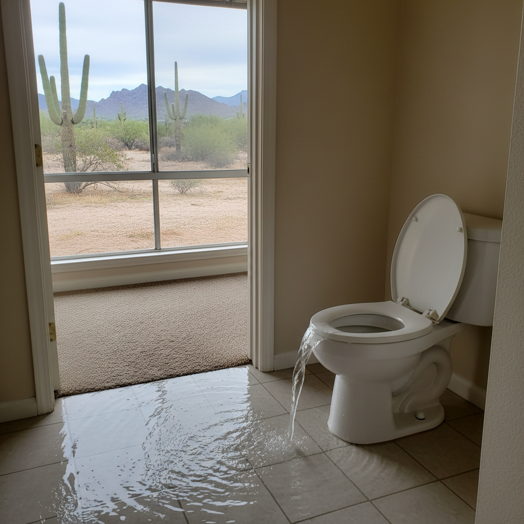 Toilet Overflow Cleanup