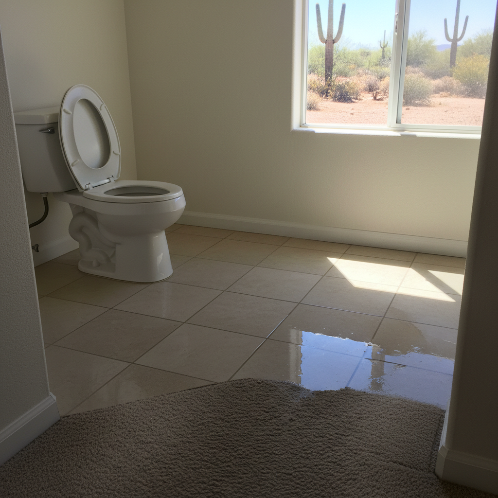 Toilet Overflow Cleanup in Glendale