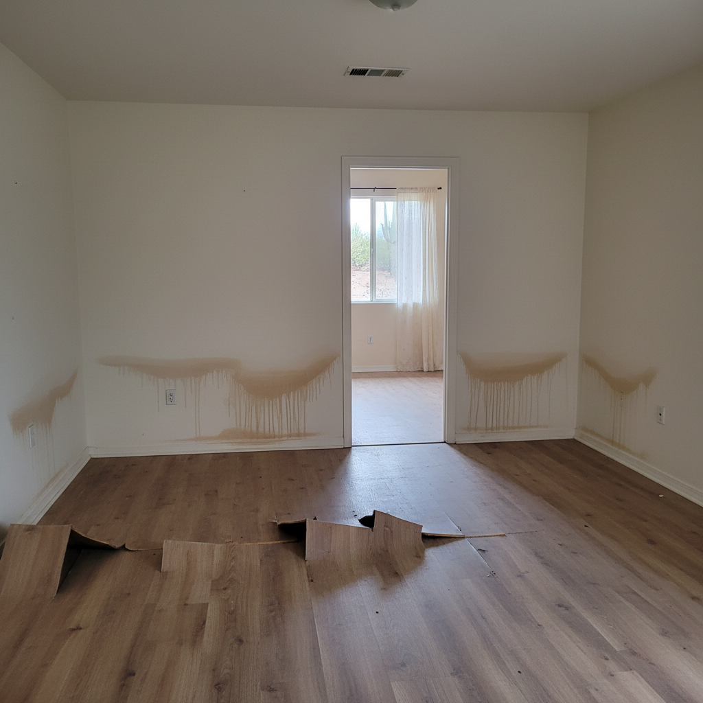 Hardwood Floor Water Damage Restoration in Glendale