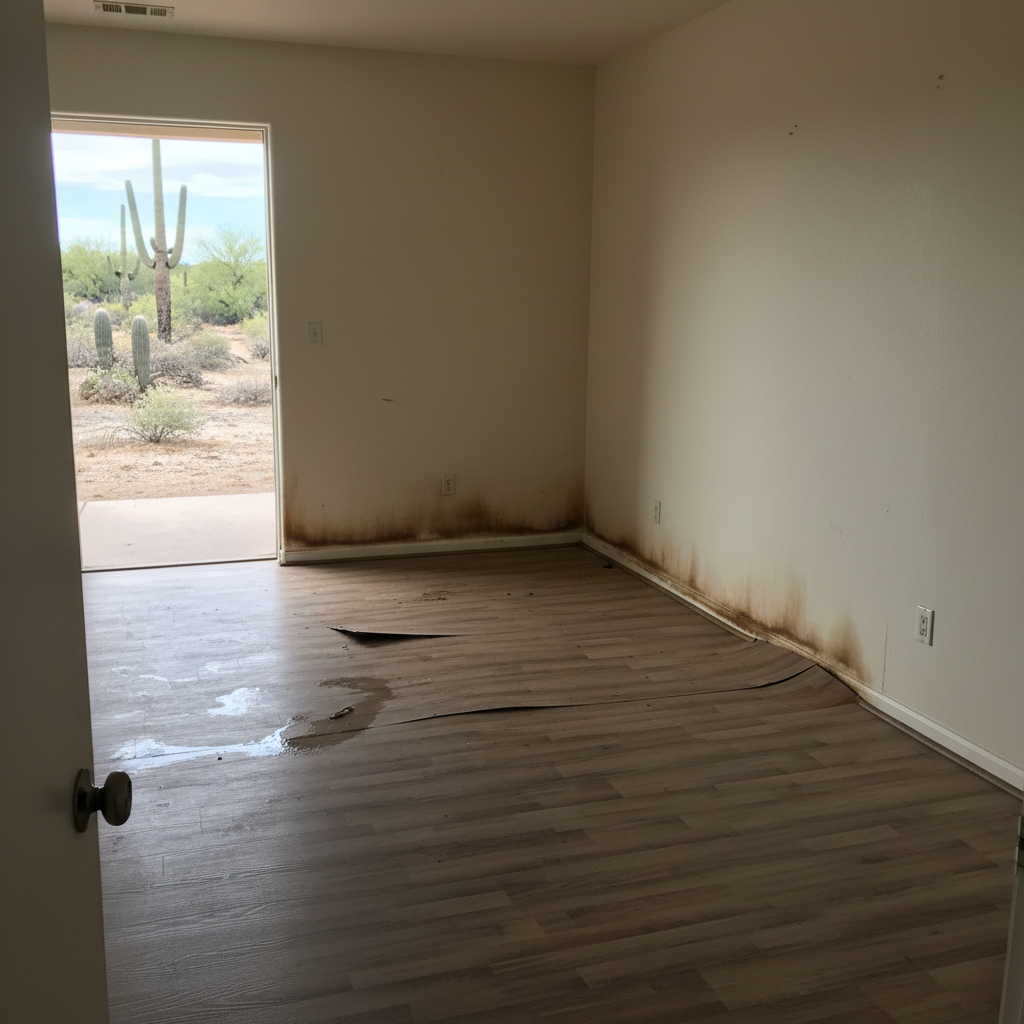 Water damage-related mold removal