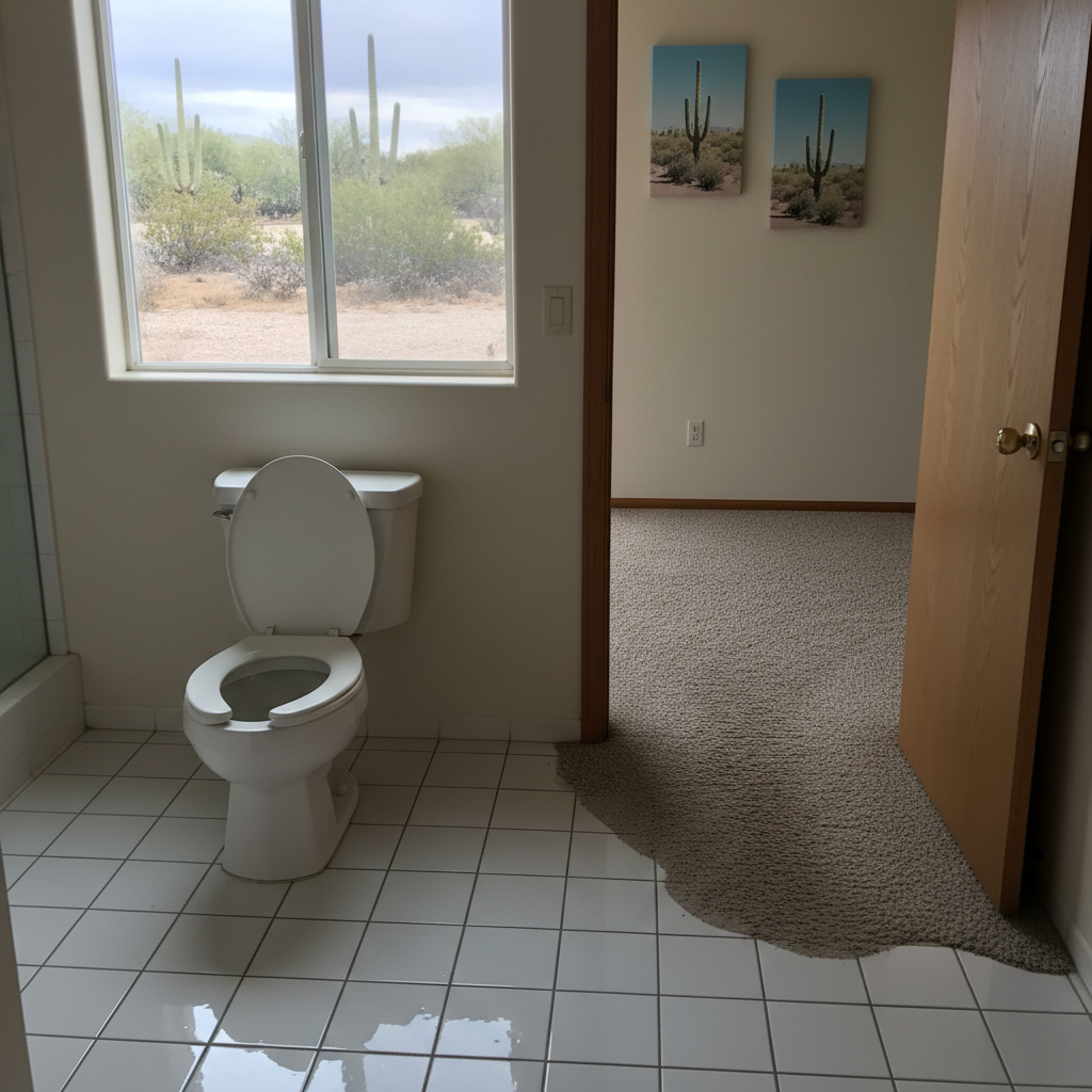 Toilet Overflow Cleanup