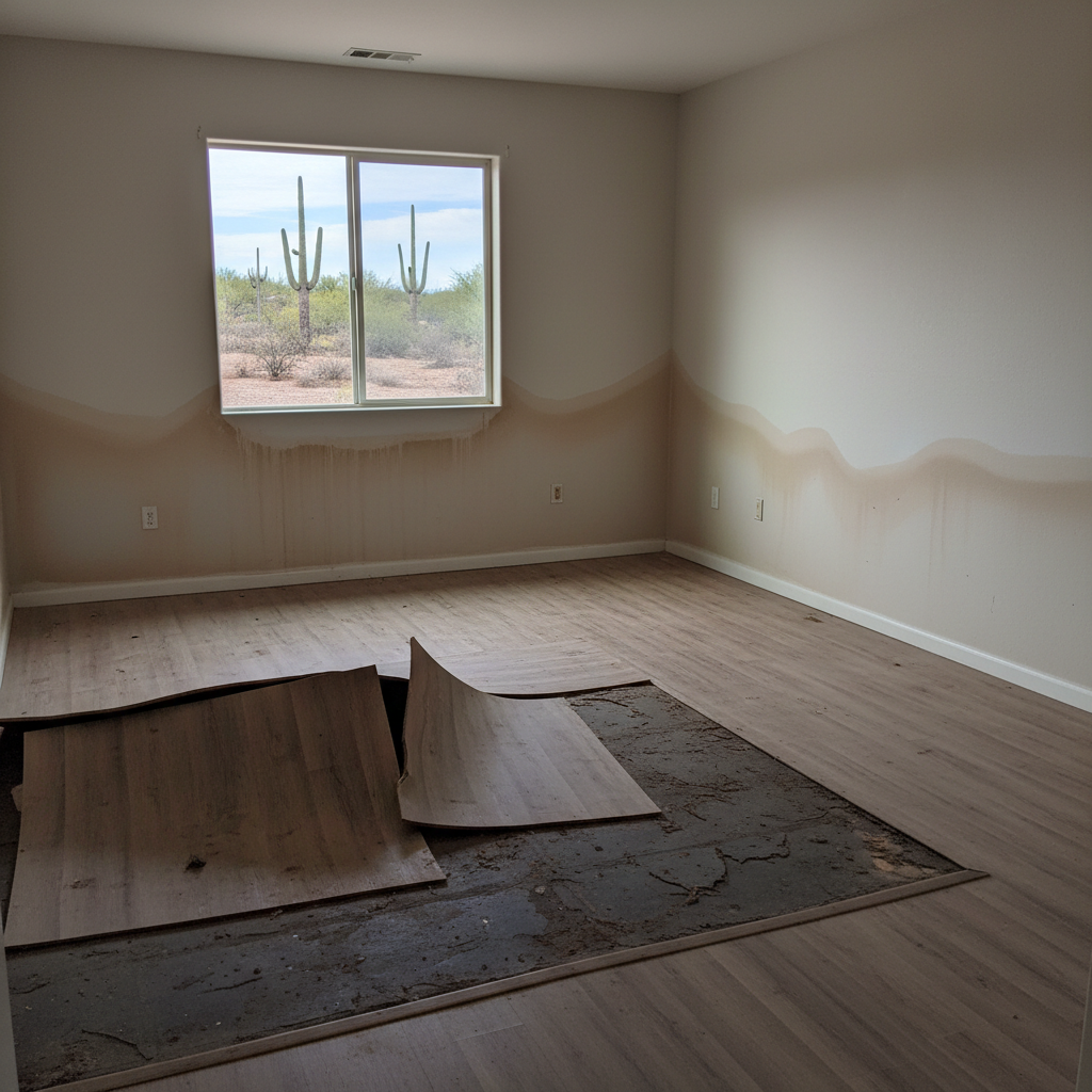 Water damage-related mold removal in Peoria