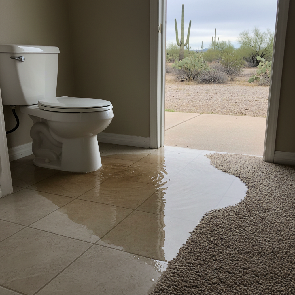 Toilet Overflow Cleanup