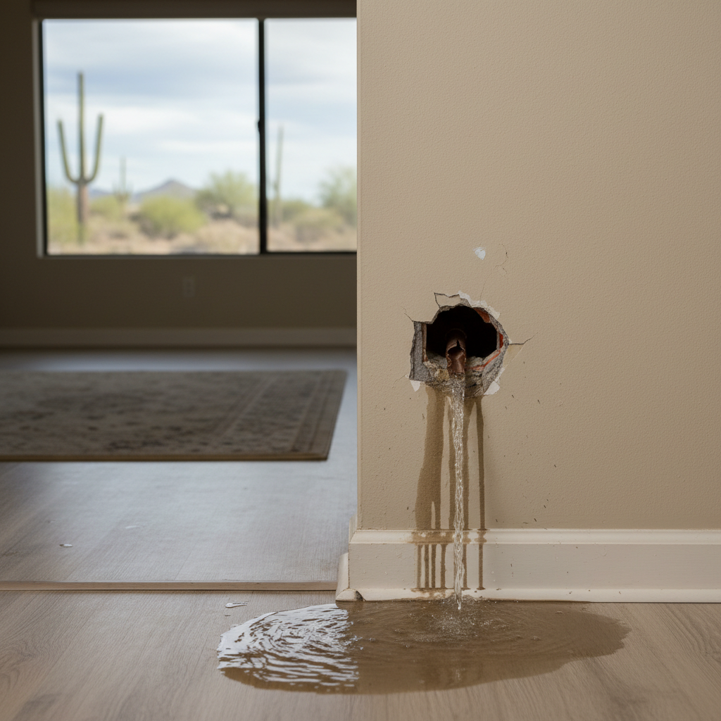 Burst Pipe Repair and Cleanup in Surprise